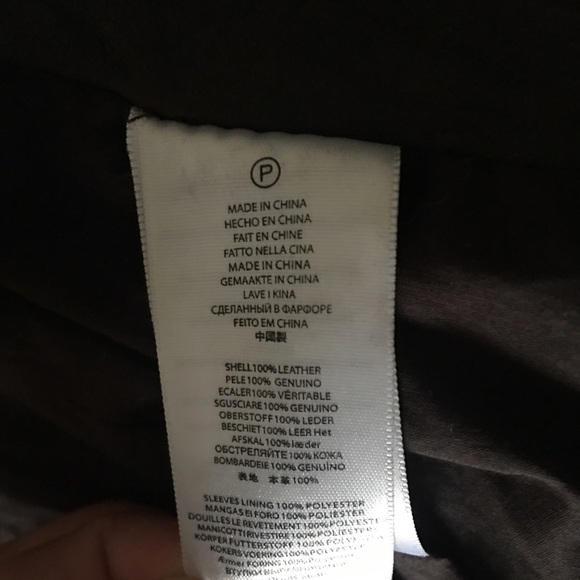 Michael Kors Motorbike Leather Jacket - Picture 7 of 8